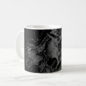 Chrome wie Taurus Zodiac Sign auf Hevelius Dekor Kaffeetasse (Vorderseite Links)