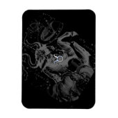 Chrome wie Taurus Zodiac-Zeichen auf Hevelius Magnet (Vertikal)