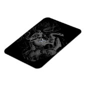 Chrome wie Taurus Zodiac-Zeichen auf Hevelius Magnet (Linke Seite)