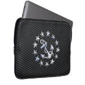 Chrome Yacht Naval Flag auf Automotive Grille Prin Laptopschutzhülle (Vorne Rechts)