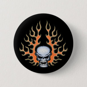 Chromeboy - Flammen Button