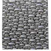 Chromed Bubbles Duschvorhang (Vorderseite)
