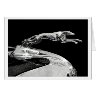 "Chromed Grace" - Greyhound Hood Ornament