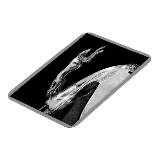 "Chromed Grace" - Greyhound Magnet (Linke Seite)