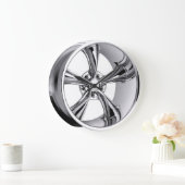 Chromfelge Große Wanduhr (Zuhause)