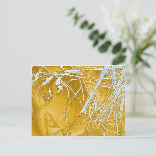 Chromgewebe Postkarte (Stehend Vorderseite)