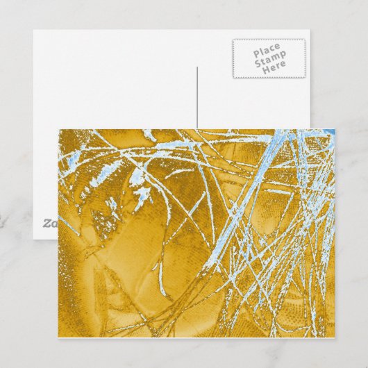 Chromgewebe Postkarte (Vorne/Hinten)