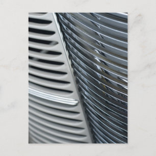 Chromgrill für antikes Auto Postkarte