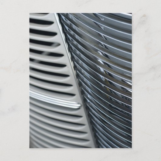 Chromgrill für antikes Auto Postkarte (Vorderseite)