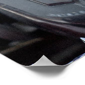 Chromgrilldetail - Oldtimershow Poster (Ecke)