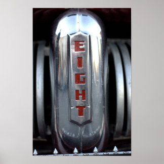 Chromgrilldetail - Oldtimershow Poster