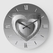 Chromherz Große Wanduhr (Vorderseite)