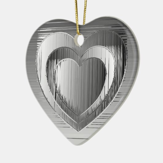 Chromherzen Keramikornament (Links)