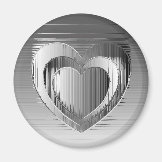 Chromherzen Magnet (Vorne)