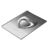 Chromherzen Notizblock (Linke Seite)