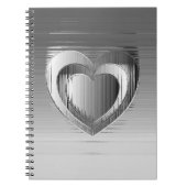 Chromherzen Notizblock (Vorderseite)