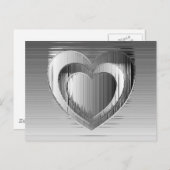 Chromherzen Postkarte (Vorne/Hinten)