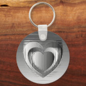 Chromherzen Schlüsselanhänger (Vorderseite)