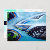 Chromie Da Shark Post Card Postkarte (Vorne/Hinten)