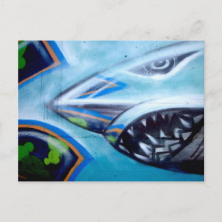 Chromie Da Shark Post Card Postkarte