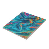 "Chromisca" - Fluid Enchantress Portrait Fliese (Seite)