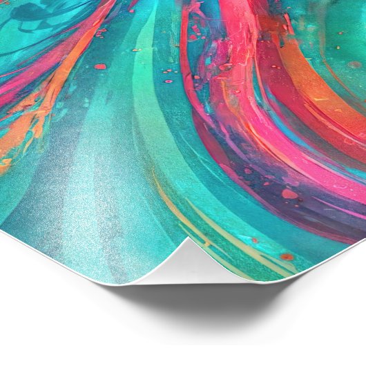 "Chromisca" - Fluid Enchantress Portrait Fotodruck (Ecke)