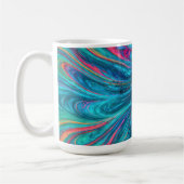 "Chromisca" - Fluid Enchantress Portrait Kaffeetasse (Links)