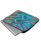 "Chromisca" - Fluid Enchantress Portrait Laptopschutzhülle (Vorne Knopf)