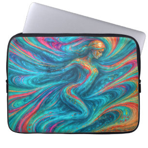 "Chromisca" - Fluid Enchantress Portrait Laptopschutzhülle