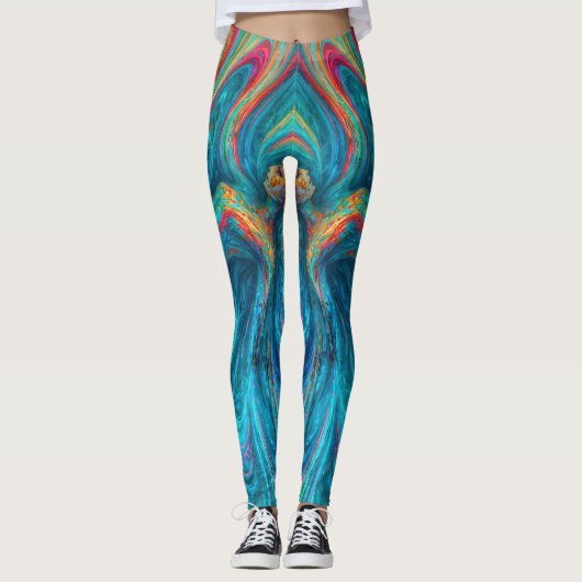 "Chromisca" - Fluid Enchantress Portrait Leggings (Vorderseite)