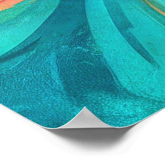 "Chromisca" - Fluid Enchantress Portrait Poster (Ecke)