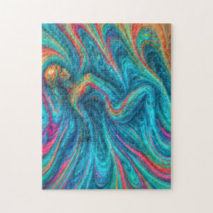 „Chromisca“ - Porträt der fließenden Zauberin Puzzle