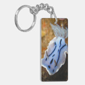 Chromodoris willani Rechteck (doppelseitiges) Schlüsselanhänger (Vorderseite links)