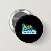 Chromosom World Down Syndrome Awareness Day Button (Vorne & Hinten)