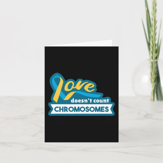 Chromosom World Down Syndrome Awareness Day Karte (Vorderseite)