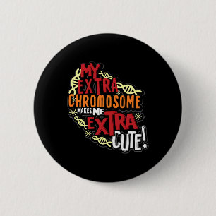 Chromosom World Down Syndrome Day Frauen Kinder Button
