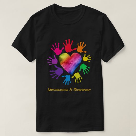 Chromosome 8 Hands Shirt Chromosome 8 Awareness Gi (Design vorne)