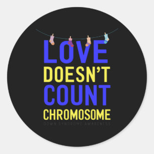 Chromosomen der Liebe - Jenseits von Zahlen Aufkle Runder Aufkleber
