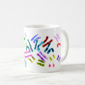 Chromosomen, DNA-Moleküle Kaffeetasse (VorderseiteRechts)