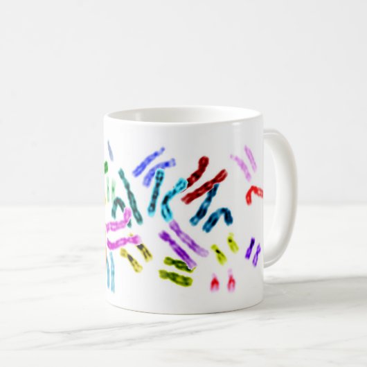 Chromosomen, DNA-Moleküle Kaffeetasse (VorderseiteRechts)