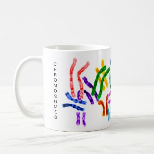 Chromosomen, DNA-Moleküle Kaffeetasse (Links)