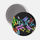 Chromosomenschwarzer Hintergrund Magnet (Vorderseite/Rückseite)