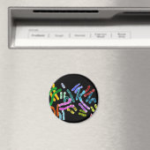 Chromosomenschwarzer Hintergrund Magnet (In Situ (Geschirrspüler))