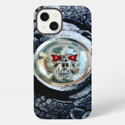 CHROMSCHÄDEL MIT FANTASIE-GREIFEN iPhone HÜLLE (Rückseite)