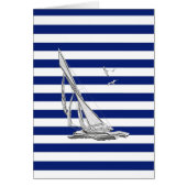 Chromsegeln auf nautischen Streifen (Vorne)