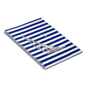 Chromsegeln auf nautischen Streifen Notizblock (Rechte Seite)