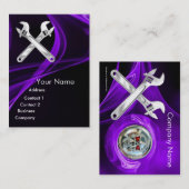 CHROMSKULL UND WRENCHEN METALLMECHANIKPearl Visitenkarte (Vorne/Hinten)