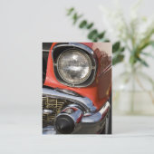Chromteile für Oldtimer und Scheinwerfer Postkarte (Stehend Vorderseite)