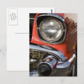 Chromteile für Oldtimer und Scheinwerfer Postkarte (Vorne/Hinten)