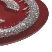 Chromtropf Glitter Buchstabe C Monogramm Schneidebrett (Ecke)